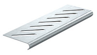 Bodenendblech für Kabelrinne B500mm Stahl bandverzinkt Zink/Aluminium, Double Dip