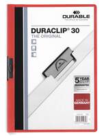 Durable DURACLIP� 30 A4 Clip Folder - Red - Pack of 25