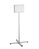 Durable INFO STAND OUTDOOR Stainless Steel Floor Sign | A4 Display Panel | Grey