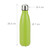 Relaxdays Trinkflasche Edelstahl, auslaufsicher, für Kalt- und Heißgetränke, Vakuum Isolierflasche 500 ml, Outdoor, grün