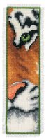 Counted Cross Stitch Kit: Bookmark: Tiger