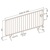 ECOBAR Galvanised Steel Crowd Safety Barrier - Pack of 25 - ECOBAR Barrier - 2500mm Length (200070)