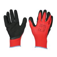 TIMCo Toughlight Grip Gloves Sandy Latex Coated Polyester Size X Large