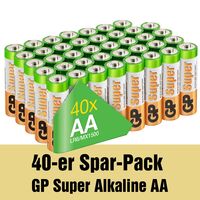 GP Super Alkaline AA - 40 Batterien