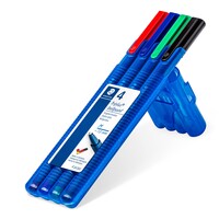 triplus® ball 437 dreikantiger Kugelschreiber STAEDTLER Box mit 4 sortierten Farben, Strichbreite M
