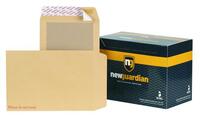 New Guardian Board Backed Envelope C4 Peel and Seal Plain Power-Tac 130gsm Manilla (Pack 125)
