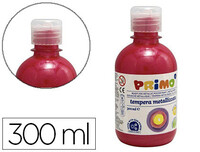 Tempera liquida primo escolar 300 ml rojo metalizado