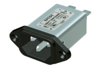 IEC-Stecker-C14, 50 bis 60 Hz, 6 A, 250 V (DC), 250 VAC, 840 µH, Flachstecker 6,