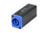 Adapter IEC 61984, 3-polig, Schraubmontage, Steckanschluss, schwarz, NAC3MM-1