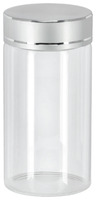 Glasbehälter Aurelia; 0.12l, 4.7x9 cm (ØxH); grau/transparent; zylinderförmig; 6