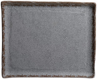 Platte Portage mit Rand; Größe GN 1/2, 32.5x26.5x2 cm (LxBxH); grau; 3 Stk/Pck