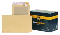 New Guardian Board Backed Envelope C4 Peel and Seal Plain Power-Tac 130gsm Manilla (Pack 125)