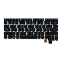 Keyboard SLV IT DFN BL 01EN904, Keyboard, Keyboard backlit, Lenovo, ThinkPad 13 (2nd Gen) Einbau Tastatur