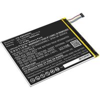 Battery for Amazon Tablet 17.67Wh Li-Pol 3.8V 4650mAh Black for Amazon Tablet Kindle Fire HD 8, PR53DC Tablet Spare Parts