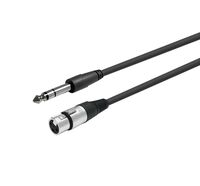 XLR F to Stereo Jack 6.35mm, Cable 6 meter Audiokabel