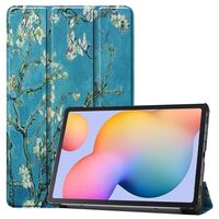 Samsung Galaxy Tab S6 Lite 2020-2022 Trifold caster hard shell cover with auto wake function - Blossom Style Tablet-Hüllen