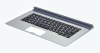 Keyboard (NORWEGIAN) 90205289, Lenovo, Miix 2 11, Black, Silver