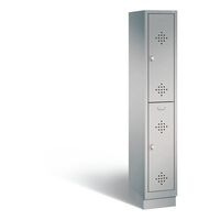 CLASSIC cloakroom locker with plinth, double tier