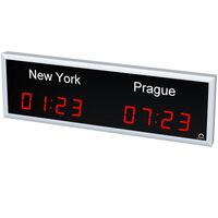 LED world time clock