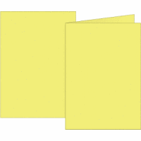 Doppelkarten A6 160g gelb VE=10 Karten