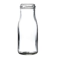 Artis Mini Bottle 155ml for Milk Juice or Cocktail Made of Glass Pack of 18