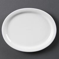 Olympia Ware Oval Platters - Microwave & Dishwasher Proof - 202 mm - Pack of 6