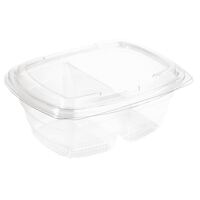 Faerch Fresco 2 Compartment Recyclable Deli Containers with Lid 900ml / 32oz