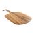 T&G Woodware Baroque Pizza Paddle Board of Rustic Acacia with Handle - 305x570mm