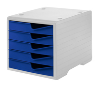 Schubladenbox styroswingbox grau / blau
