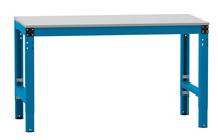 ESD-Arbeitstisch UNIVERSAL Spezial Grundtisch mit Kautschukplatte, BxTxH = 1750 x 700 x 722-1022 mm | LMK7083.5007