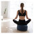 Meditationskissen mit Dinkelspelz, Yoga Kissen, Sitzkissen, Lotussitz inkl. Bezug, Blau