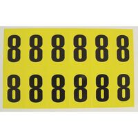 Self-adhesive numbers and letters - Number 8