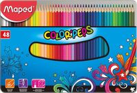 Maped "Color`Peps" színes ceruza készlet és fém doboz 48 különböző szín (832058)