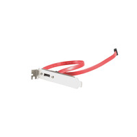 S-ATA zu e-SATA Slotblech, 1-PORT, incl Kabel