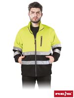 BLUZA OCHRONNA Z POLARU REIS ŻÓŁTO-CZARNY 2XL