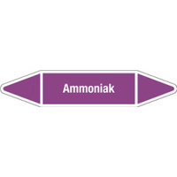 Aufkleber Ammoniak, violett, Folie, selbstklebend, 180 x 37 x 0,1 mm, DIN 2403, L703