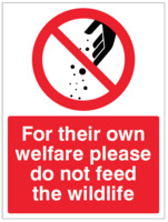 SPARTEX 11774K FOR THEIR OWN WELFARE PLEASE DO NOT FEED THE WILDLIFE