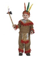 Disfraz de Bebé Indio lujo para niños de 1-3 años 1-3A