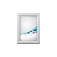 Click Frame, 25 mm profile, with mitred corners, silver anodised / Poster Frame / Aluminium Picture Frame | A5 (148 x 210 mm) 178 x 240 mm 130 x 192 m