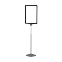 Promotional Display / Poster Stand "D Series" | black similar to RAL 9005 A5