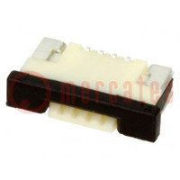 Connector: FFC/FPC; PIN: 4; horizontaal,onderste contacten,ZIF