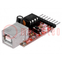 Dev.kit: Microchip AVR; ATTINY; prototype board