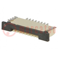 Connector: FFC/FPC; horizontal; PIN: 8; top contacts,ZIF; SMT; 200V