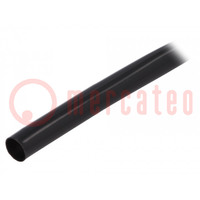 Insulating tube; PVC; black; -20÷125°C; Øint: 10mm; L: 10m; UL94V-0