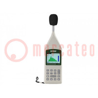 Meter: octaafbandanalysator; LCD TFT 3,5"; Prec.gel.st.met: ±1dB