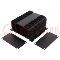 Enclosure: with panel; with fixing lugs; 1455NHD; X: 111mm; Z: 61mm