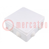 Enclosure: junction box; X: 172mm; Y: 172mm; Z: 75mm; wall mount