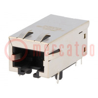 Socket; RJ45; PIN: 8; shielded,PoE,with isolation transformer