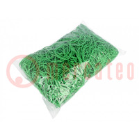 Rubber bands; Width: 1.5mm; Thick: 1.5mm; rubber; green; Ø: 50mm; 1kg