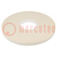 Tape: fixing; W: 15mm; L: 33m; Thk: 1mm; two-sided adhesive; white